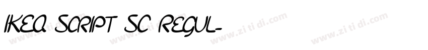 IKEA Script SC Regul字体转换